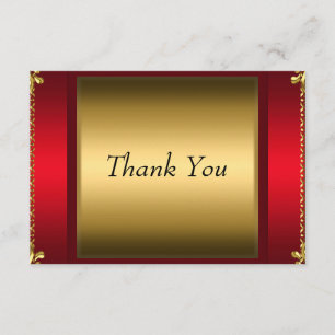 Vielen Dank Red Gold Dankeschön Karte
