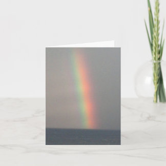 Vielen Dank Regenbogen über Ozeankarte Dankeskarte