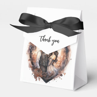 Vielen Dank Romantisches Aquarellpaar Geschenkschachtel
