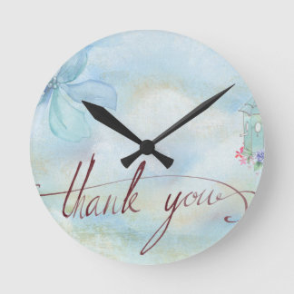 Vielen Dank Runde Wanduhr