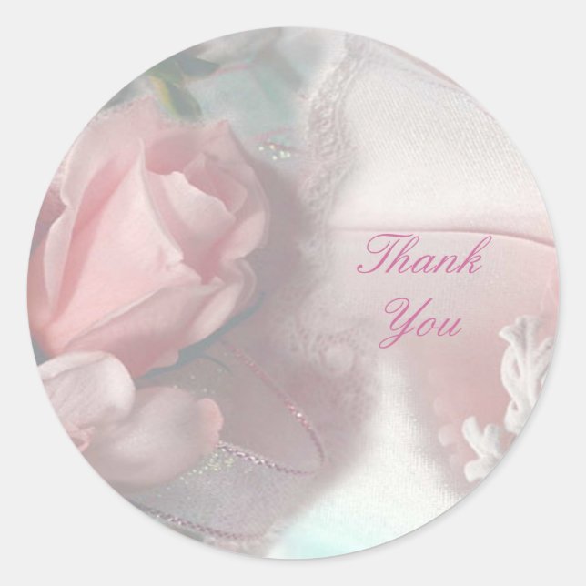 Vielen Dank Runder Aufkleber (Vorderseite)