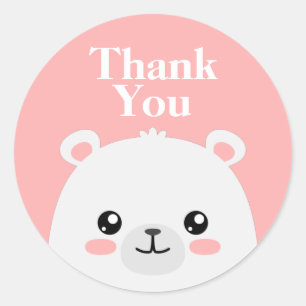 Vielen Dank Runder Aufkleber