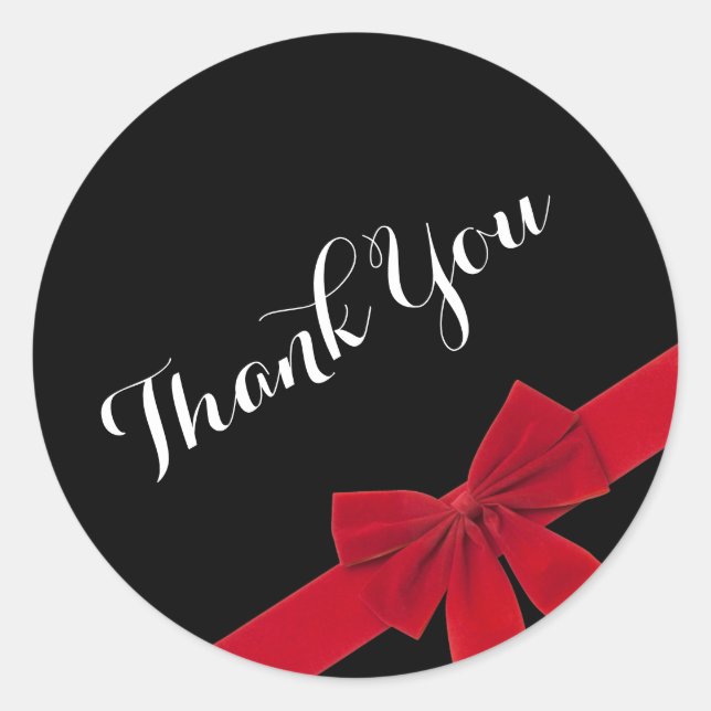 Vielen Dank Runder Aufkleber (Vorderseite)