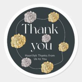 Vielen Dank Runder Aufkleber
