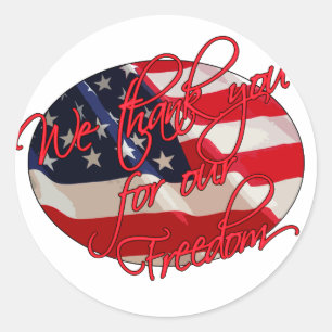 Vielen Dank Runder Aufkleber