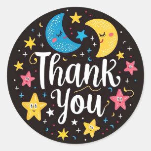 Vielen Dank Runder Aufkleber