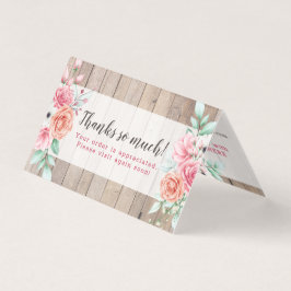 Vielen Dank Rustic Wood Country Farmhouse Rose Car