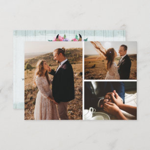 Vielen Dank Rustikale Blütenkuh Skull Boho Fotokar Dankeskarte