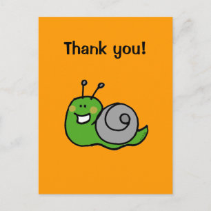 Vielen Dank! (Schnecke) Postkarte