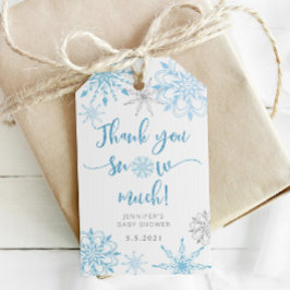 Vielen Dank Schnee Geschenkanhänger