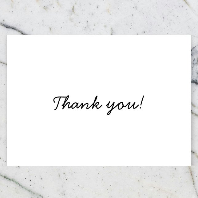 Vielen Dank, Schwarz und Weiß Einladung (Von Creator hochgeladen)