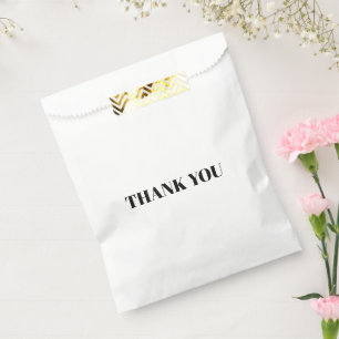 Vielen Dank, Schwarz-weißes Geschenk Gefallen Tas Geschenktütchen