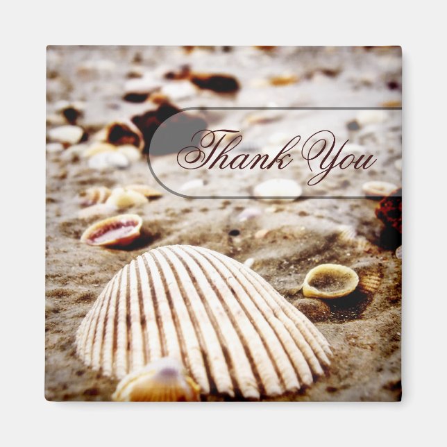 Vielen Dank Seashells Beach Magnet (Vorne)