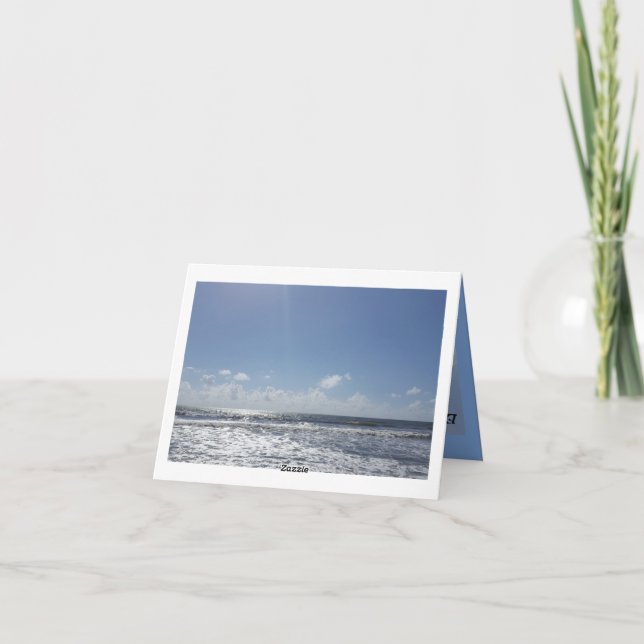 Vielen Dank Seashore Card Dankeskarte (Rückseite)