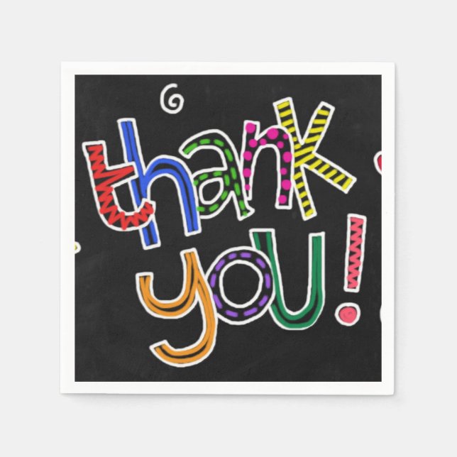 Vielen Dank Serviette (Vorderseite)