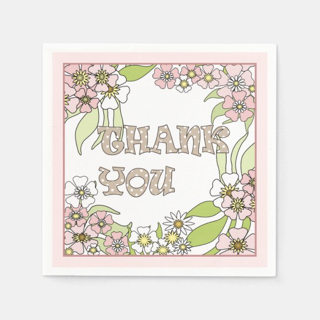 Vielen Dank Serviette (Vorderseite)