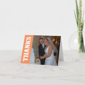 Vielen Dank Shoot Out Vielen Dank Notecard (Orange Dankeskarte
