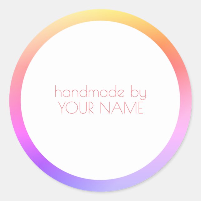 Vielen Dank, Shop, Bestellaufkleber Runder Aufkleber (Vorderseite)