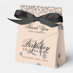 Vielen Dank Silver 21. Geburtstag Confetti Blush R Geschenkschachtel