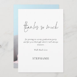 Vielen Dank, so viel Script Foto Abschluss Vielen  Karte