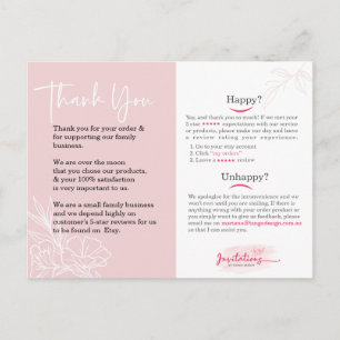 Vielen Dank, Social Media Card. Geschäftsberichte. Postkarte