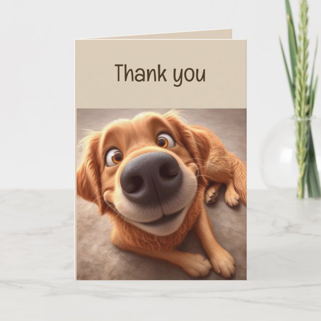 Vielen Dank Special Friend Fun Albern Dog Card Karte (Vorderseite)