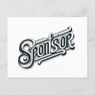 Vielen Dank Sponsor NA OM 12 Stufen Postkarte