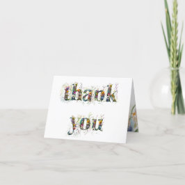 Vielen Dank Sprays von Wildblumen Dankeskarte