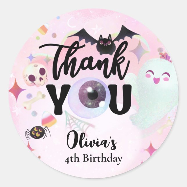 Vielen Dank, sprichwörtlich Runder Aufkleber (Vorderseite)