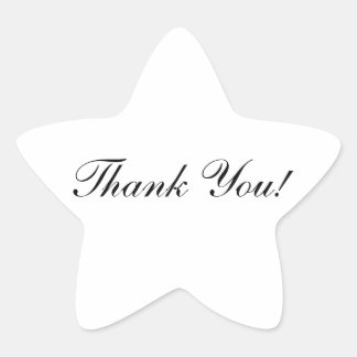 Vielen Dank, Star Shaped Sticker