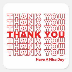 Vielen Dank, Sticker