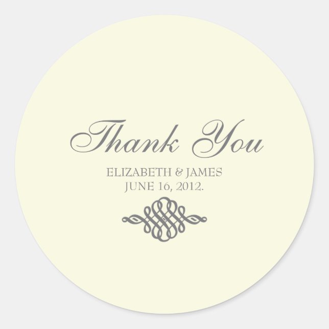 Vielen Dank Sticker // The Elegance Collection (Vorderseite)
