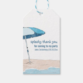 Vielen Dank Summer Beach Themed Geschenkanhänger