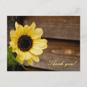 Vielen Dank Sunflower Postkarte
