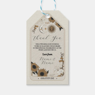 Vielen Dank Tags Tarot Wedding Stars Align Sun Moo Geschenkanhänger