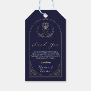 Vielen Dank Tags Tarot Wedding Stars Heart Moon Geschenkanhänger
