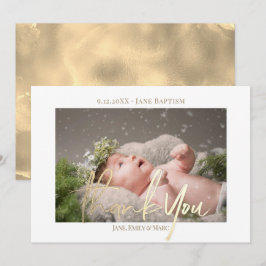 Vielen Dank Taufe Custom Foto Card mit Umschlag Mitteilungskarte