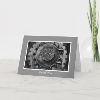 Vielen Dank Train Motor Dankeskarte