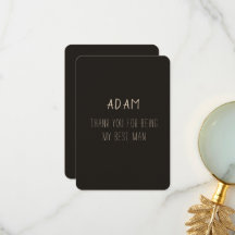 Vielen Dank, Trauzeuge Card