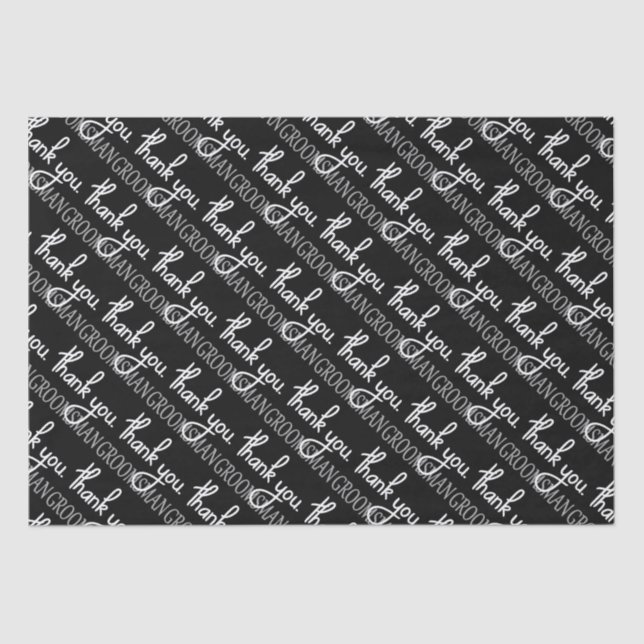 Vielen Dank, Trauzeuge Seidenpapier (Vorderseite)