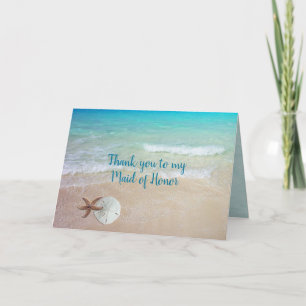Vielen Dank Trauzeugin Beach Muscheln Card Karte