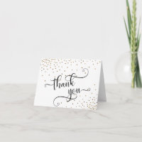 Vielen Dank Typografie, Imitats Gold Glitzer Confe