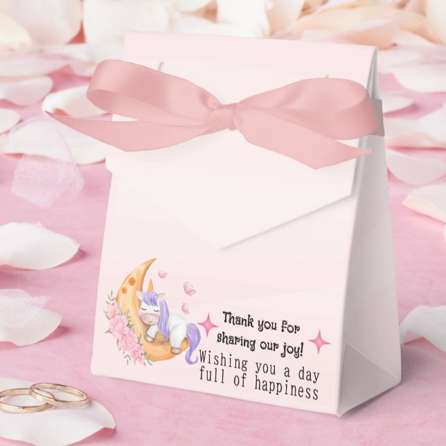 Vielen Dank unicorn Gefallen Box Geschenkschachtel (Hochzeit)