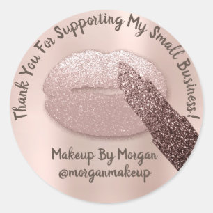 Vielen Dank Unterstützung für kleine Unternehmen M Runder Aufkleber