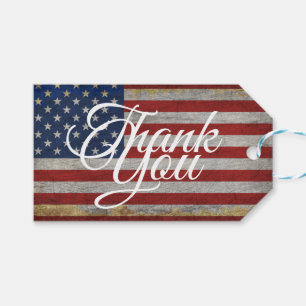 Vielen Dank, USA Flag 4. Juli Amerika Geschenkanhänger