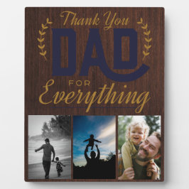 Vielen Dank VATER für alles Foto Fotoplatte