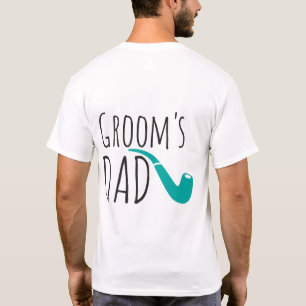 Vielen Dank Vater Vater der Groom Fun Moderne Pipe T-Shirt