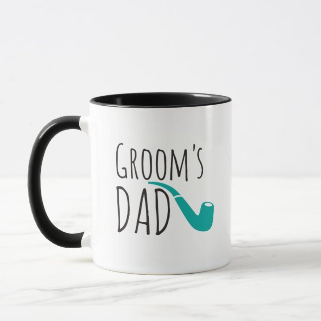 Vielen Dank Vater Vater der Groom Fun Moderne Pipe Tasse (Links)