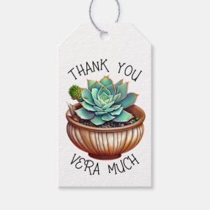 Vielen Dank Vera Much   Niedlich Aloe Vera Pun Geschenkanhänger
