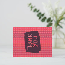 Vielen Dank Vertikal gesteckte Ornamente rosa Must